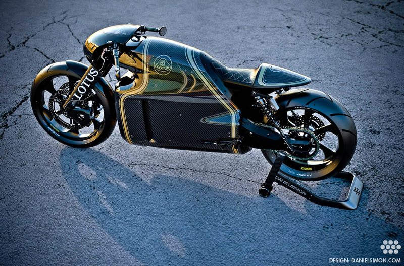 Illustration for article titled Gorgeous Lotus C-01 bike is half retro, half Tron, full awesome
